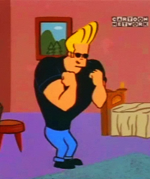 De stoere Johnny Bravo te zien op Cartoon Netwerk