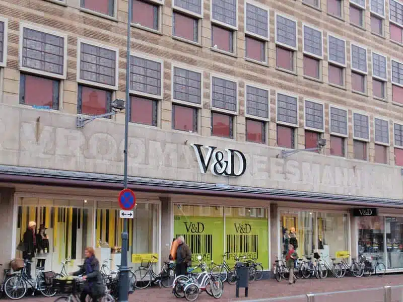 Vroom en Dreesman verdwenen winkels
