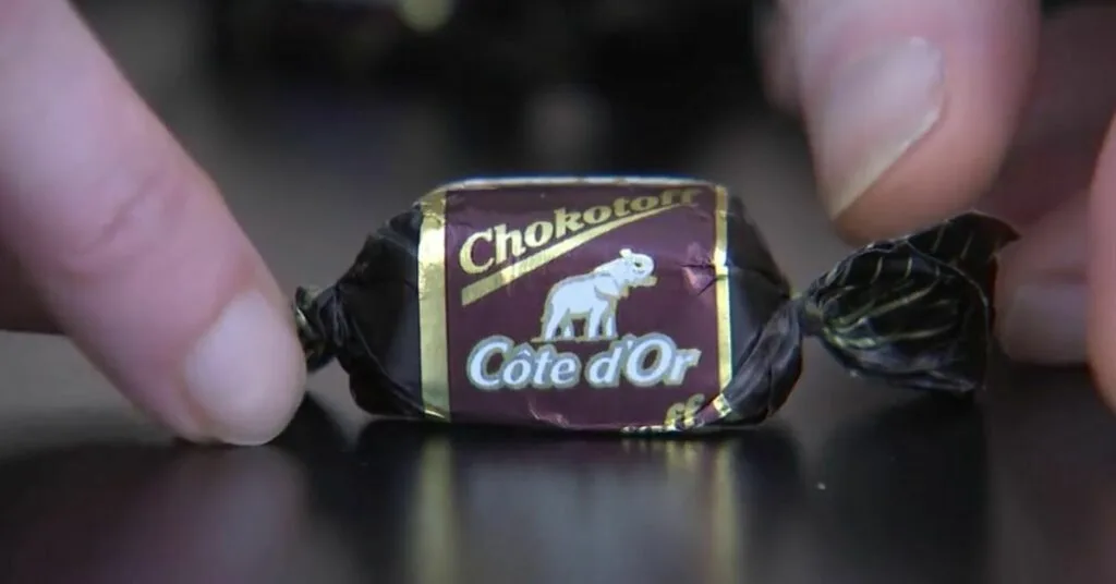 Chokotoff gouden streepje