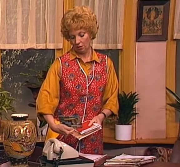 Zeg eens AAA Mien Dobbelsteen keukenschort bloementjesschort keuken toen